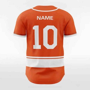 Custom 100% Polyester Mesh Full Button <b>Down</b> Short Sleeve Embroidery Men Baseball Jerseys - Product Image 3