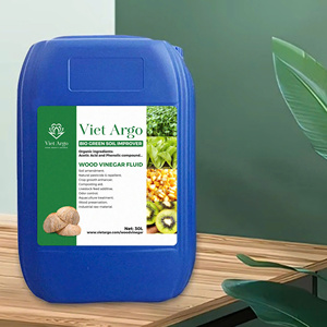 Wood Vinegar Liquid Fertilizer Vietnam Supplier Natural Extract Agriculture 99.9% Organic Soil <b>Conditioner</b> for Crops and Plants - Product Image 1