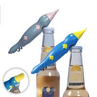 Ouvre-bouteille magnétique en fonte et métal ABS, certifié ROHS, en forme d'oiseau amusant, écologique, avec support, logo personnalisé, pour vin