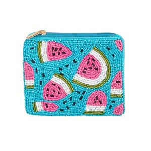 Monedero de cuentas de semillas clásico con diseño personalizado, estilo bohemio, bordado con cuentas de semillas - Product Image 5
