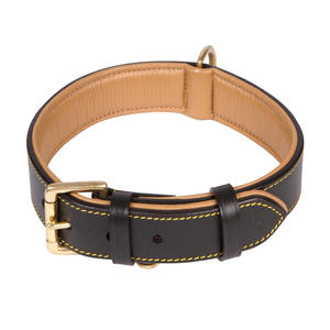 Collier pour chien en cuir de luxe personnalisé, confortable, résistant, séchage rapide, multi-usages, en cuir de vachette rembourré. - Product Image 1