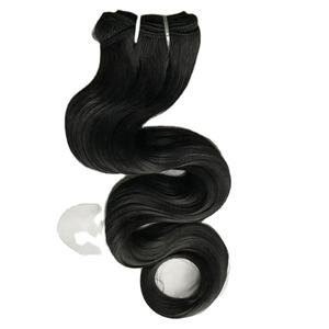 Cheveux humains vierges non transformés, cuticules alignées, faisceaux ondulés naturels, extensions de cheveux humains de l'usine indienne - Product Image 3