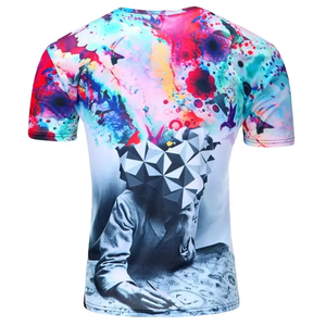 New custom <b>100</b>% <b>Polyester</b> Tie Dye T <b>shirt</b> for Men Printed Sublimation T-<b>shirt</b> Men Fashion Logo USA Size T-<b>shirt</b> Men - Product Image 3
