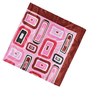 Lightweight 100% Silk Material Women <b>Square</b> <b>Scarf</b> High Quality Foldable All Season Use Elegant Floral Pattern Customizable - Product Image 5