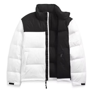 Wholesale Custom OEM Printed Solid Coated Cotton <b>Liner</b> Zipper Front Puffer Jacket For Men Casual Winter Men Jacket - Product Image 5