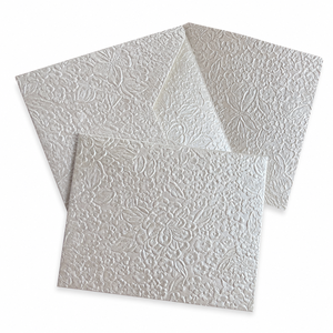 Premium Embossed Floral Metallic <b>Envelopes</b> Decorative Ivory Paper <b>Envelopes</b> for Invitations and <b>Gifting</b> - Product Image 1
