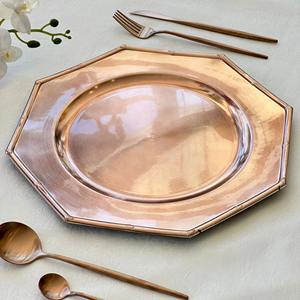 Assiette de présentation en métal de restauration rapide vintage de qualité supérieure, parfaite pour les assiettes de présentation en métal de grande taille pour le mariage - Product Image 1