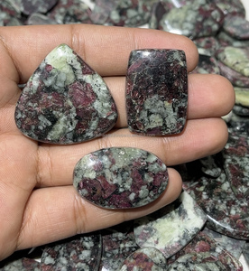 Cristal de Eudialita Natural en Bruto, Corte Ovalado, para Reiki Espiritual y Sanación, Lote a Granel con Piedras Preciosas de Chakra - Product Image 6
