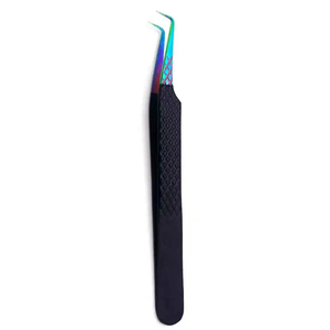 Meilleures pinces à épiler ARISTON J2 japonaises en acier inoxydable antistatiques pour extensions de cils, pointes en fibre pour volume, emballage personnalisé avec logo - Product Image 1