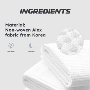 Lingettes sèches non tissées blanches Krclean XK5 du Vietnam, en sachet individuel, fournitures de nettoyage, 50/80 feuilles, vente en gros - Product Image 5