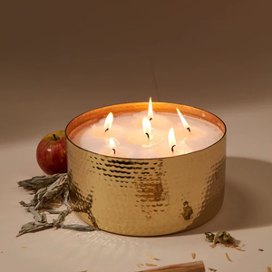 Customized Metal Candle Wax Jar Container For Fragrance Candle Making And Retail Packaging Solution - Product Image 1