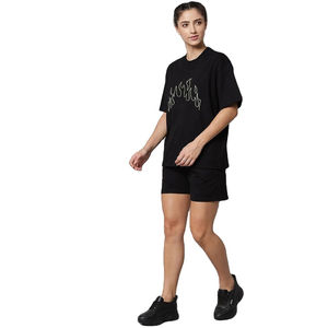 Stylish & Comfortable Multicolour Star Print <b>Twin</b> <b>Set</b> 2 Piece Matching Outfit with Stretch Waist Bottoms Trendy Outfit for Girls - Product Image 5