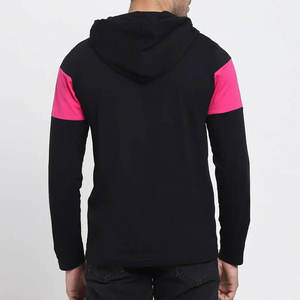 Sudadera con Capucha para Hombre, Diseño Color Block, Corte Regular, Transpirable, Tejido de Poliéster, Estilo Casual para Otoño - Product Image 3