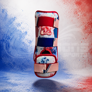 Trqsons Pack de 4 protections de baseball drapeau américain pour frappeur avec emballage en maille et cuir PU - Product Image 4