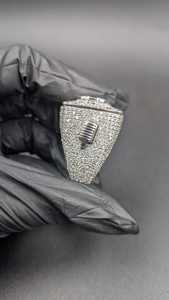 Anillo de Plata 925 con Inicial G, Anillo Hip Hop con Diamantes Moissanite, Anillo Unisex de Lujo para Hombre y Mujer, Joyería Brillante, Regalo - Product Image 4