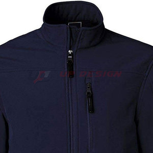 Veste Softshell d'hiver pour hommes 100 % polyester, col montant, respirante, écologique, pour usage extérieur, vente en ligne en gros - Product Image 4