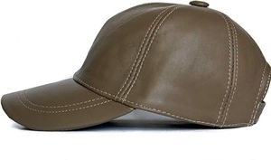 Casquette de baseball en cuir unisexe en gros, haute qualité, personnalisable, ajustement réglable, fermeture sécurisée, pour cyclisme adulte - Product Image 6