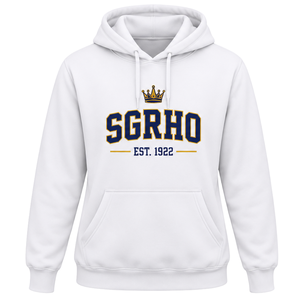Sigma Gamma Rho Women's University <b>Hoodie</b> <b>White</b> Custom Sorority Graphic Hooded Sweatshirt Greek Letter Collegiate Casual Street - Product Image 1