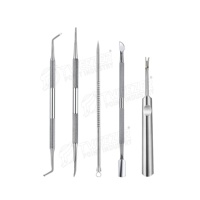 Ensemble d'outils professionnels de 10 pièces en acier inoxydable multicolore pour repousser et enlever les cuticules, pour usage manuel, antidérapant, facile à utiliser, personnalisable