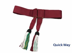 Cinturón de Lujo para Ceremonias, Tela Trenzada, Ajustable, con Accesorios de Latón, para Vestidos y Uniformes, Color Azul Rey, Ropa Formal - Product Image 2