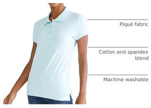 T-shirt décontracté en jersey tricoté respirant à manches courtes de couleur unie pour femme - Product Image 3