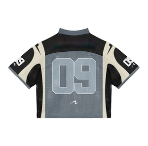 Maillot de football/soccer surdimensionné pour homme OEM 100 % coton, design personnalisé, respirant, style vintage streetwear, tenue d'équipe - Product Image 2