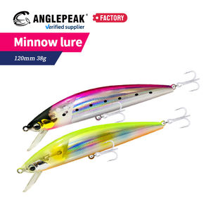 Isca Artificial de Pesca em Água Salgada com Dispositivo de <span class=keywords><strong>Flash</strong></span> Integrado 120mm 38g Isca Minnow Dura ABS para Robalo - Product Image 1