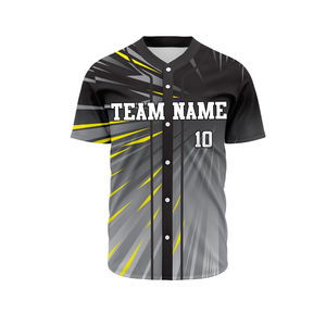 Uniforme de baseball pour équipe de jeunes entièrement personnalisé, sublimé, avec logo brodé, maillot de baseball et uniforme de baseball vierges - Product Image 5
