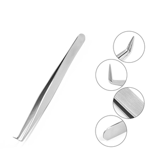 Pinzas duraderas para extensión de pestañas, para aplicación de pestañas de volumen clásicas e híbridas, herramienta de belleza de acero inoxidable - Product Image 3