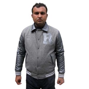 Blouson universitaire réversible en laine de baseball personnalisé, style Letterman, respirant, avec logo brodé fini, qualité supérieure - Product Image 1