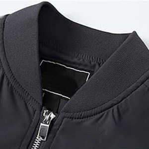 <b>Men</b> Bomber <b>Jacket</b> Full ZIP Stand Collar Casual Winter Coats Long Sleeve Elastic Cuffs Daily Streetwear <b>Lightweight</b> Windbreaker - Product Image 5
