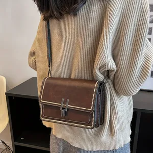 Mini Cross-Body Bags for Women, Adjustable Strap, Small <b>Square</b> Design Purse, Fashion Shoulder Bag, New Designer Mini Leather Bag - Product Image 4