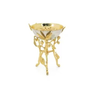 Nouveau modèle de brûleur d'encens contemporain, style arabe, avec base en plaque de verre et cadre en anneau, pour Oud et Bakhoor, en paire - Product Image 3