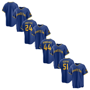 2025 Men's Women's Seattle City Connect Jersey Custom Baseball <b>Shirts</b> Short 100% <b>Polyester</b> Stitched Embroidered Youth Uniforms - Product Image 5