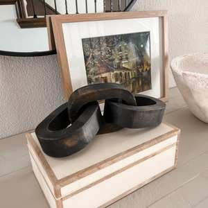 Plateau de table en bois fait main avec effet de brûlage foncé, décoration d'intérieur, best-seller - Product Image 1