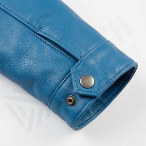 Veste en cuir de vachette vintage de couleur personnalisée, style rétro, manteau de moto en cuir, équipement de protection de haute qualité pour les motards, le meilleur - Product Image 6