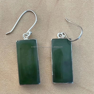 Pendientes de plata con piedras preciosas, pendientes de plata de ley 925, regalo de joyería para ella, pendientes para ella, joyería, joyería para mujer - Product Image 1