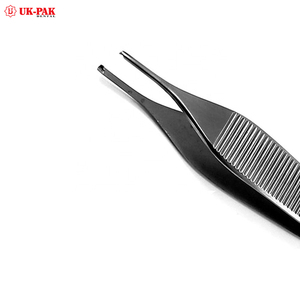 High Quality Suture Tying Forceps Blue <b>Titanium</b> Color Straight 7 Inch TC Surgical Instruments Suture Tying Tweezers - Product Image 5