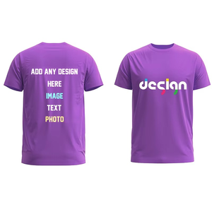 T-shirt unisexe en polyester de qualité supérieure, impression personnalisée, service OEM, logo personnalisé, manches courtes, commande en gros, t-shirt promotionnel - Product Image 1