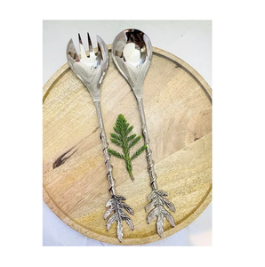 Mirror Polished Brass <b>Salad</b> <b>Server</b> 2 Pieces Sets Top Design Brass <b>Salad</b> <b>Server</b> cutlery Spoon & Fork Set Best Price - Product Image 6