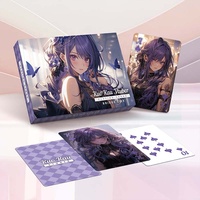 Cartes à Jouer Personnalisées pour Marque, PVC/Papier 0,27 mm, Brillantes, Double Jeu, avec Boîte de Rangement Unique – Pour Famille, Vtuber, Artiste, Idole
