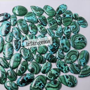 Chrysocolla Malachite อัญมณี100% คุณภาพสูง chrysocolla Malachite Cabochon ธรรมชาติอัญมณีหลวมสำหรับการทำเครื่องประดับ - Product Image 3