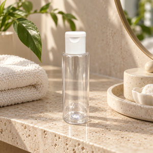Envase Cosmético de PET de 50 ml con Tapa Abatible |   Envase de Plástico Transparente para Productos de Cuidado de la Piel, Cabello y Belleza, y Artículos Personales - Product Image 4