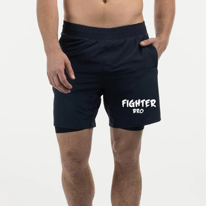 กางเกงขาสั้นออกกำลังกายผู้ชายผ้าฝ้าย กางเกงกีฬา กางเกงวิ่ง กางเกงออกกำลังกาย ฟิตเนส - Product Image 1