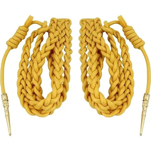 Custom Aiguillette Shoulder <b>Braided</b> Ceremonial Decoration Gold Silver Multi Color OEM ODM Wholesale Uniform <b>Accessory</b> - Product Image 5