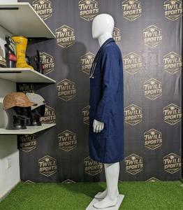 Customized Unisex Navy Blue Polyester Woven Lab Coat Hospital Uniform with Needle Detection ISO Certified for Men and Women - Product Image 6