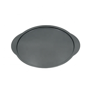 Hot Selling 12 Inch Non-Stick Carbon Steel Pizza Pan with Handle <b>Good</b> Food Release Performance for <b>Baking</b> Dishes & Pans - Product Image 1