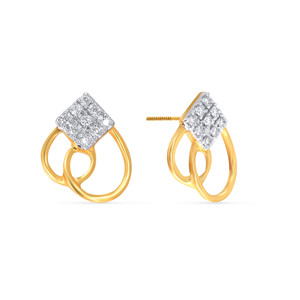 ต่างหูเพชรทรงหยดน้ำทองคำขาว 14K หรูหรา ประดับเพชรทรงกลมเพาะเลี้ยงในห้องปฏิบัติการ ของขวัญเครื่องประดับสำหรับผู้หญิงสุดสง่างาม - Product Image 2