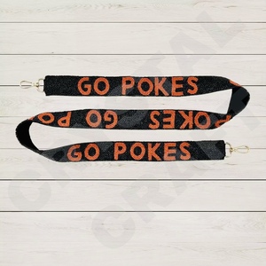 CRYSTAL CRAFT Correa de cuentas bordadas para bolso, cinturón de longitud personalizada para novias y universitarias - Product Image 3