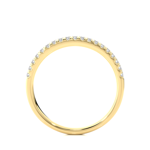 Bague élégante en or 18 carats avec diamant naturel rond de 0,20 carat, bijoux fins de luxe pour femmes - Product Image 6